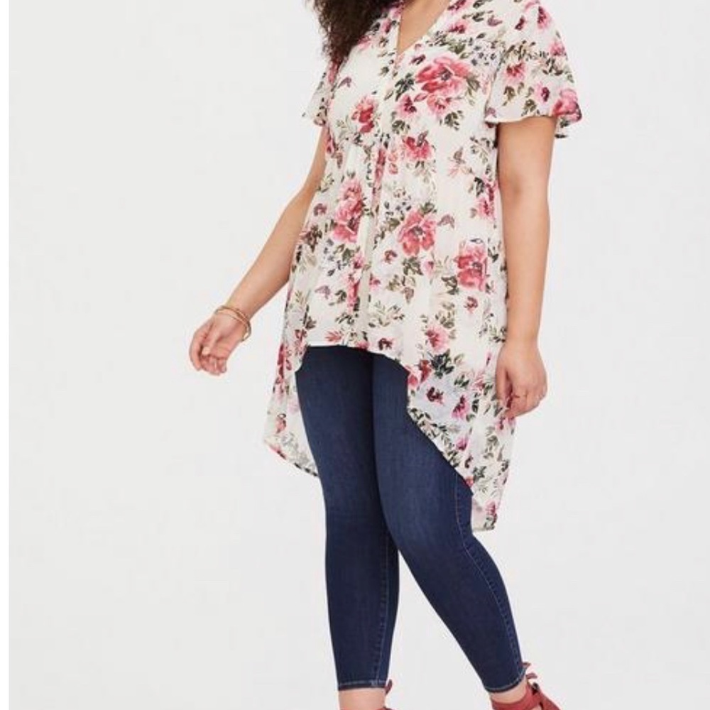 LEXIE BABYDOLL CHIFFON TUNIC